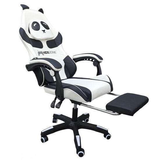 PANDA swivel gaming chair with footrest and massager